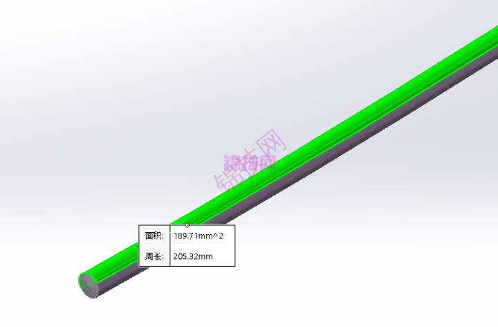 solidwor测量弯管软管长度-3