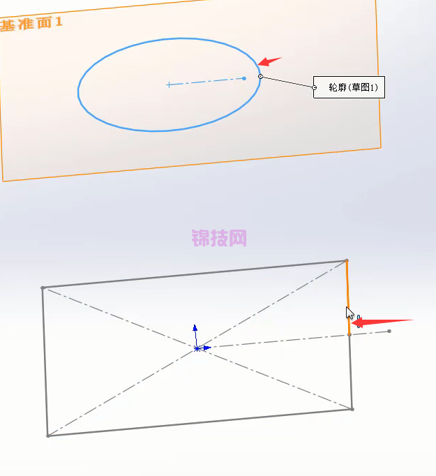 solidworks 提示此折弯半径对于此实体太大