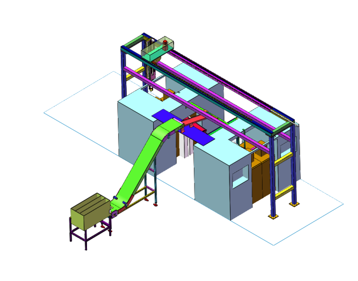 机床上下料机器模型