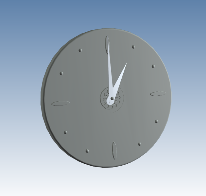 CAXA时钟三维模型下载