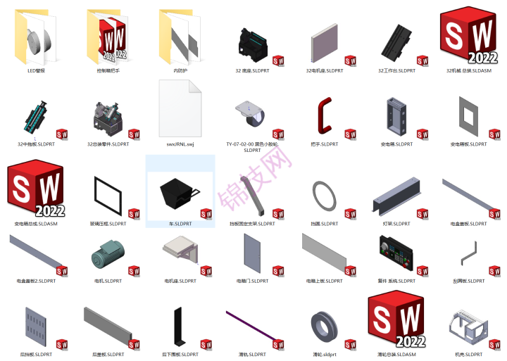 solidworks数控机床及钣金模型图纸 3D图纸 三维模型