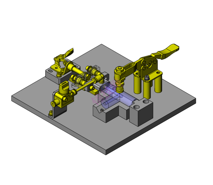 solidworks空气流量确认夹具-1