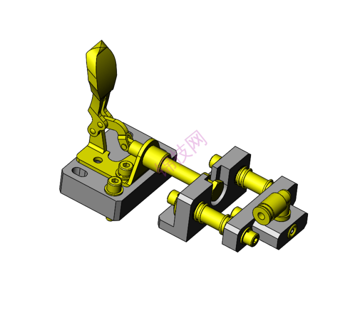 solidworks空气流量确认夹具-1