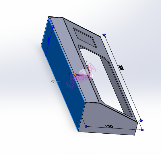 solidworks电气开关盒钣金展开拆图案例-21