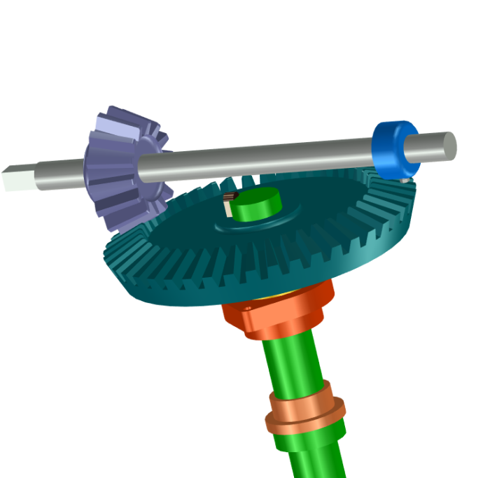 CAXA伞齿轮传动模型