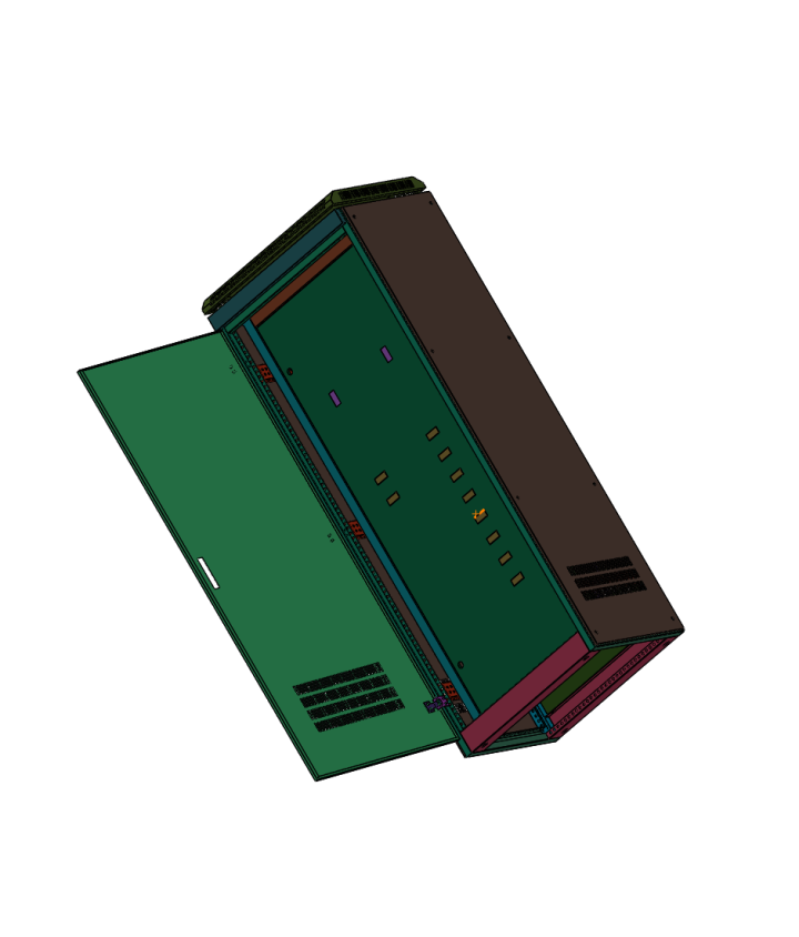 GGD电控柜sw模型cad图纸1800X700X500GGD