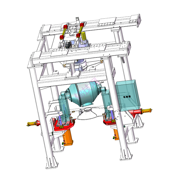 50L混粉自动化工作站solidworks三维模型-1