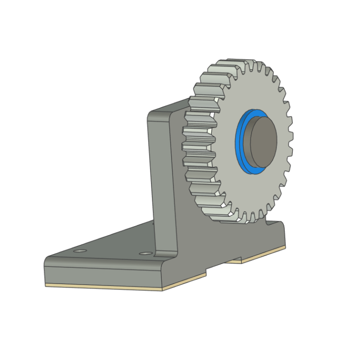 caxa齿轮支架三维模型