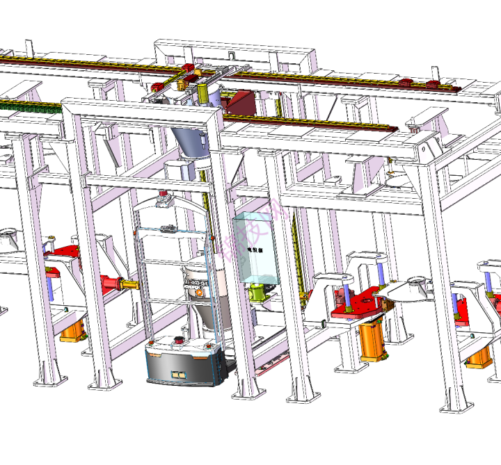 50L混粉自动化工作站solidworks三维模型-1