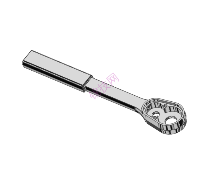 CAXA实体设计棘轮扳手模型动画