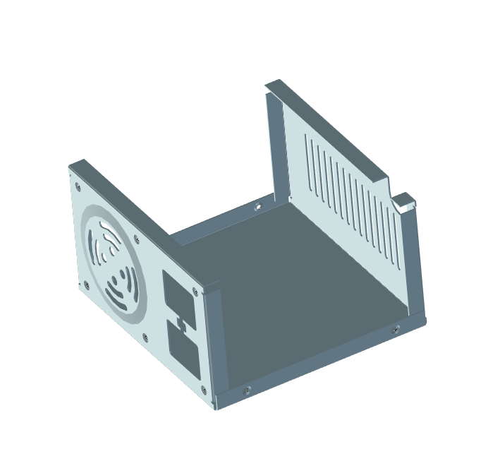 CAXA电源机箱钣金