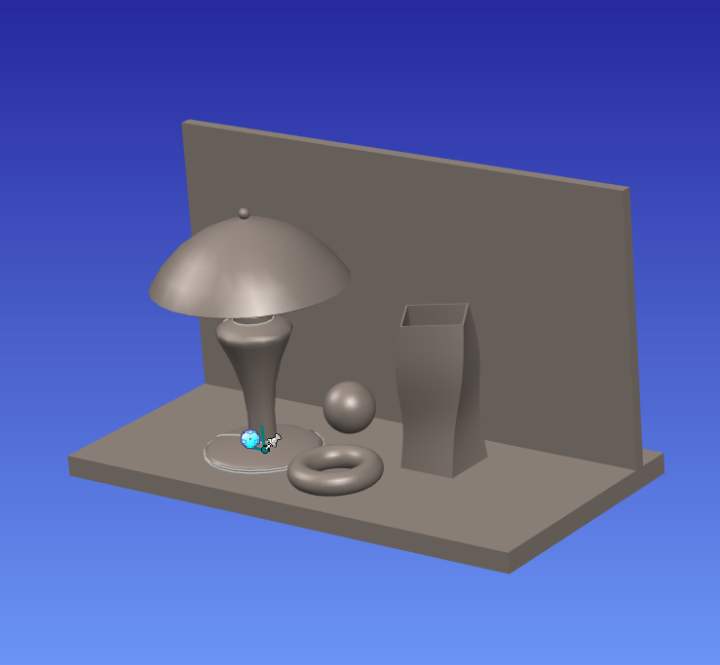 CAXA三维模型台灯