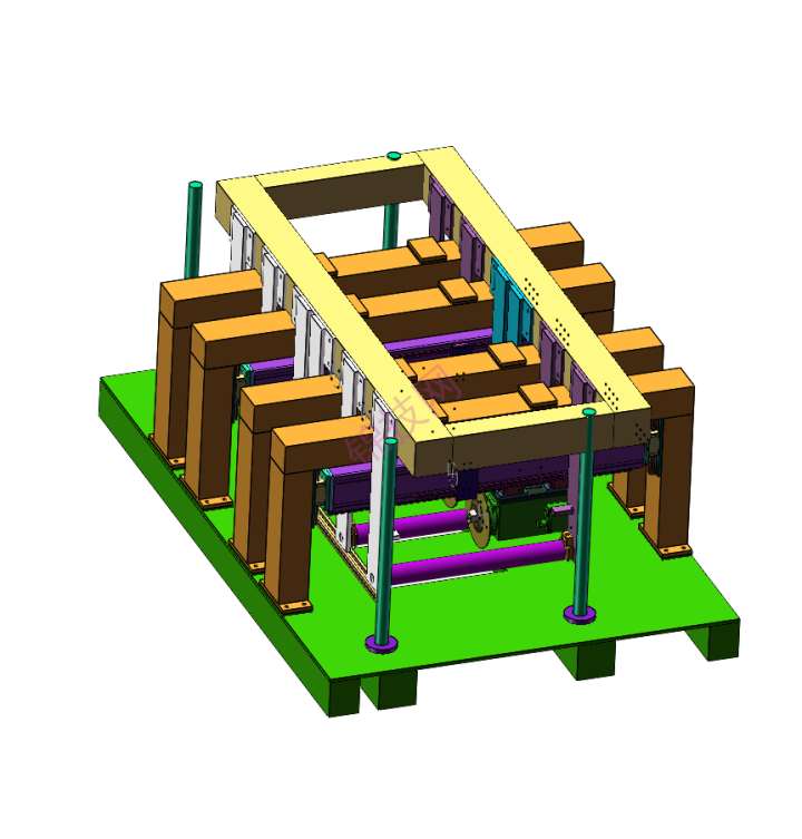solidworks模型多片锯木工图纸下载