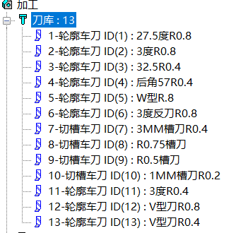 CAXA数控车刀库配置文件下载