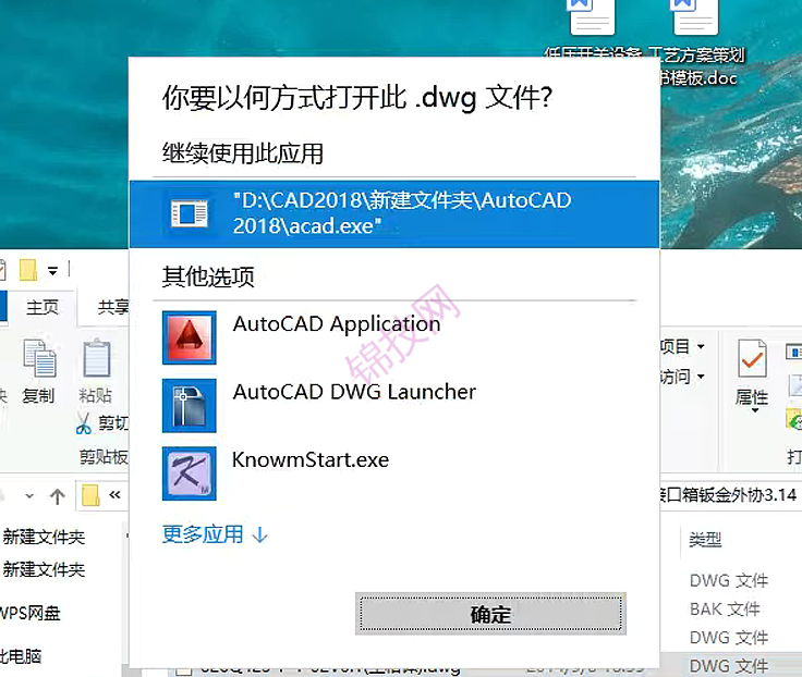 dwg文件打开提示你要以何方式打开此dwg文件？