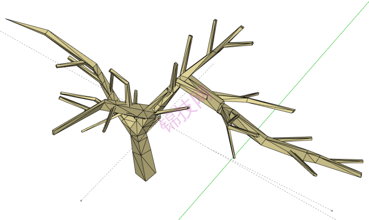 sketchup模型景观树 造型-1