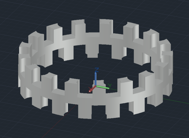 AutoCAD+solidworks绘制带缺口圆环