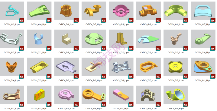 UGNX实体建模案例文件+图纸