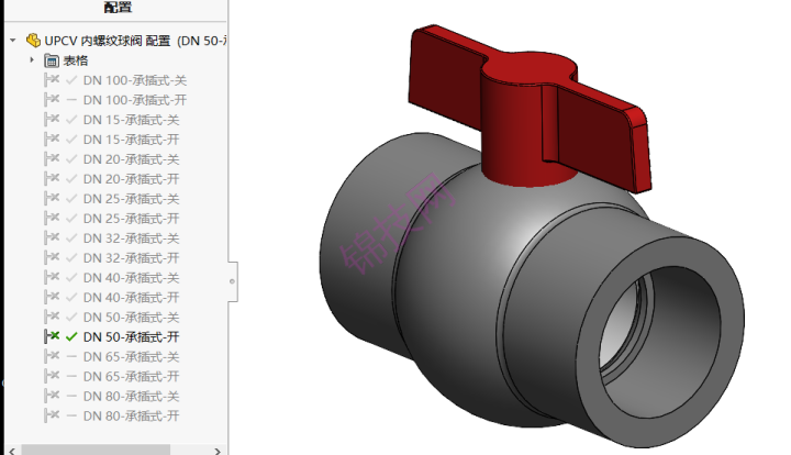 UPVC 管道设计库模型多配置solidworks文件-1