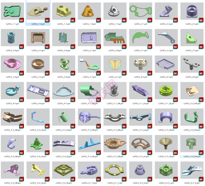 UGNX实体建模案例文件+图纸