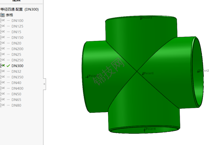 solidworks管接头配件库工业级不锈钢管件-1