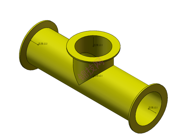 solidworks管道库-卫生级管件-1