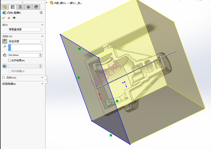 SolidWorks 测量复杂装配体内腔体积-7