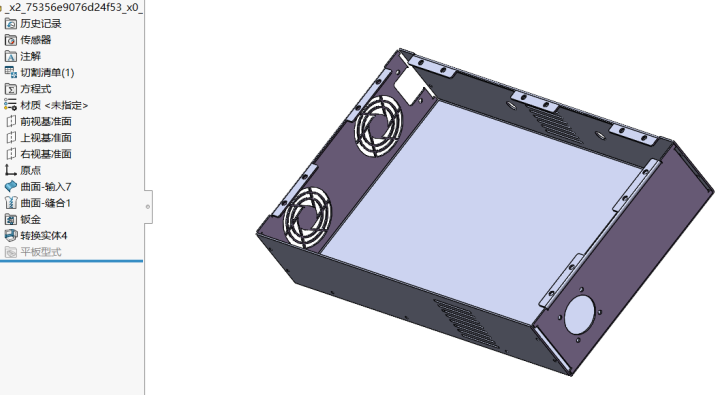solidworks打开stp 文件是曲面的,如何转实体