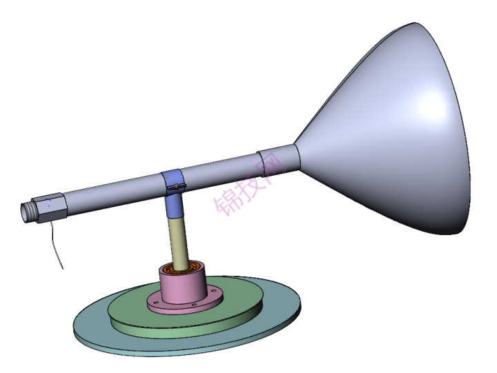 流量计喇叭口测速模型可旋转