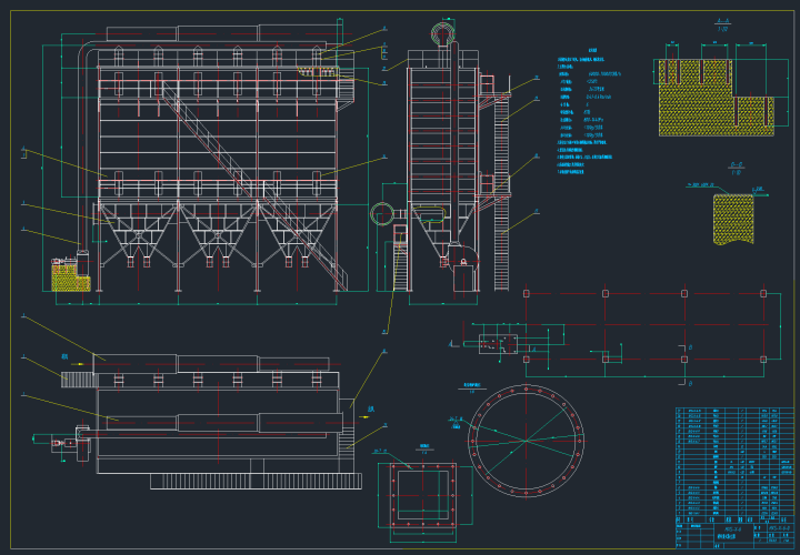 布袋式除尘器cad图纸dwg文件