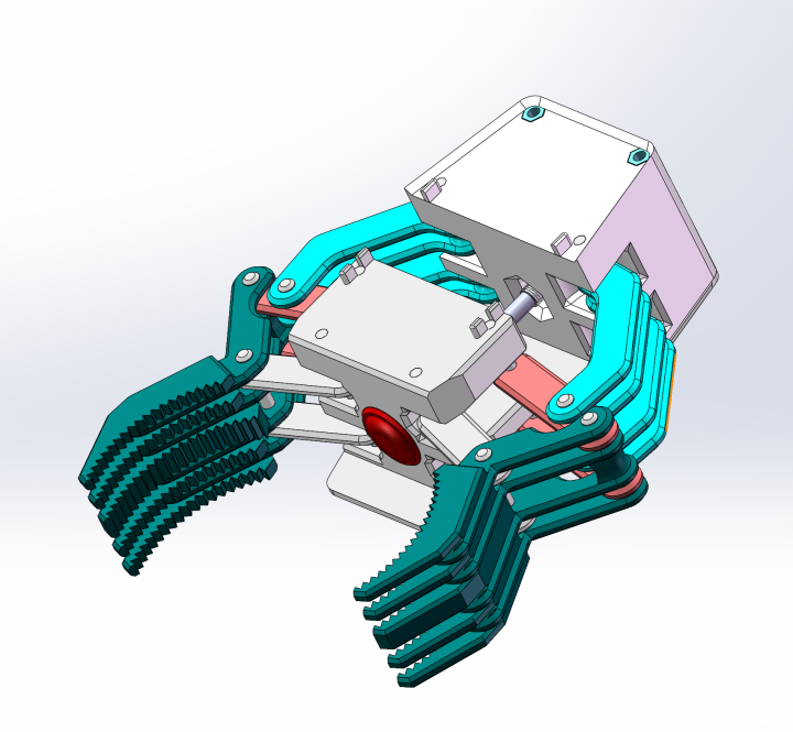 摘水果机械爪测距模型图纸