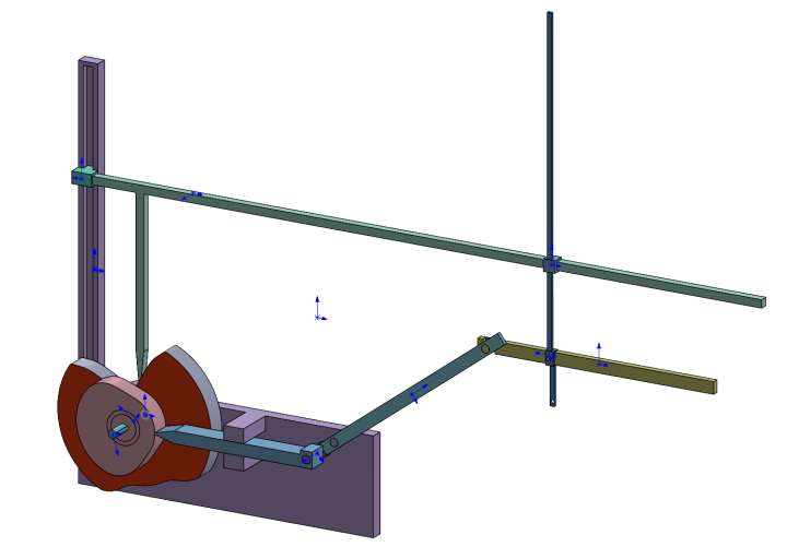solidworks装箱机械手凸轮仿真货物移动过程