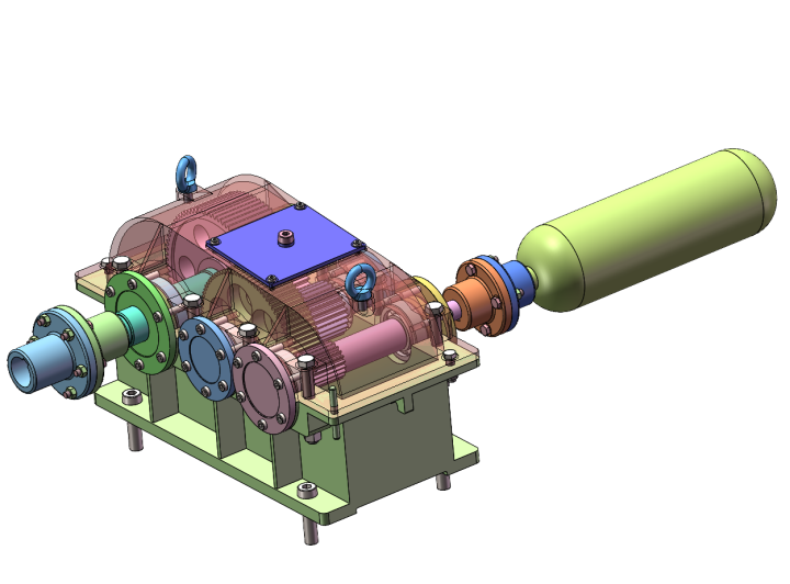减速器模型齿轮减速器sldprt格式可编辑