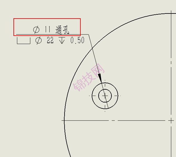 SOLIDWORKS中异型孔标注完全贯穿改为通孔的设置方法-6