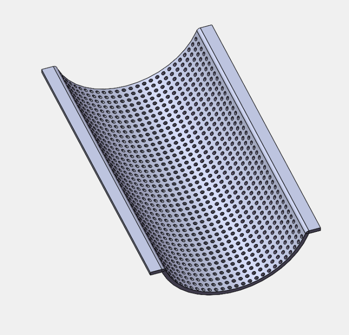 solidworks 带网孔钣金模型画法带步骤