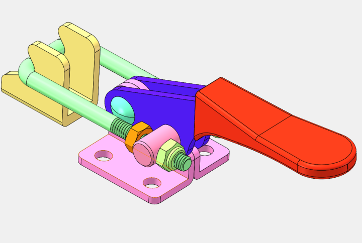 门闩式快速夹钳搭扣夹具压紧器不锈钢肘夹TCAAA-40323