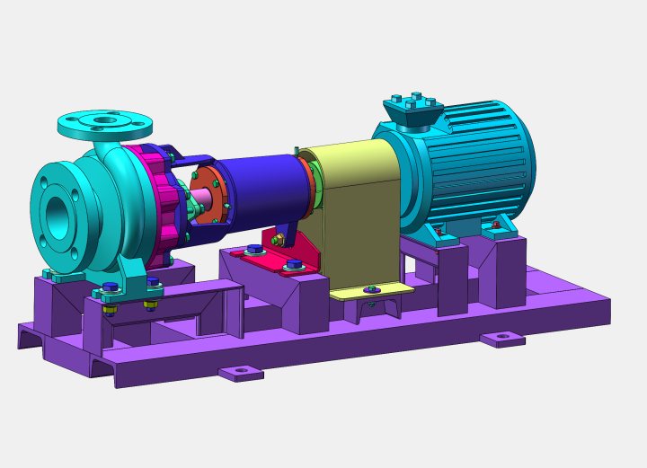 solidworks离心泵三维模型