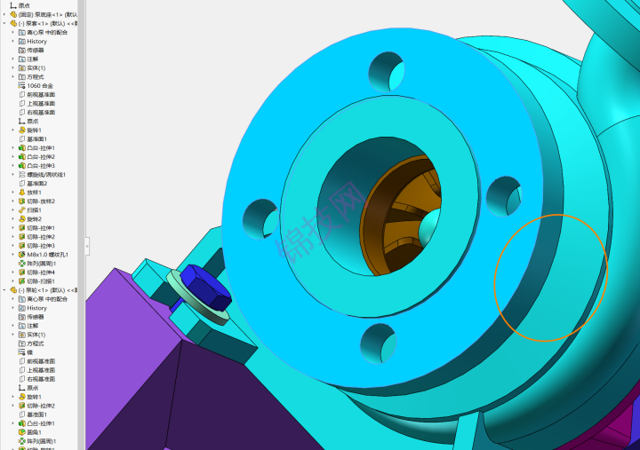 solidworks离心泵三维模型-1 solidworks离心泵三维模型